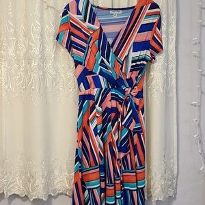 Criss cross front dress